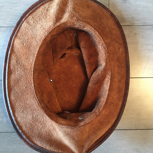 Leather crushable outback hat  L/58-59cm (23”) mint condition - Picture 4 of 5